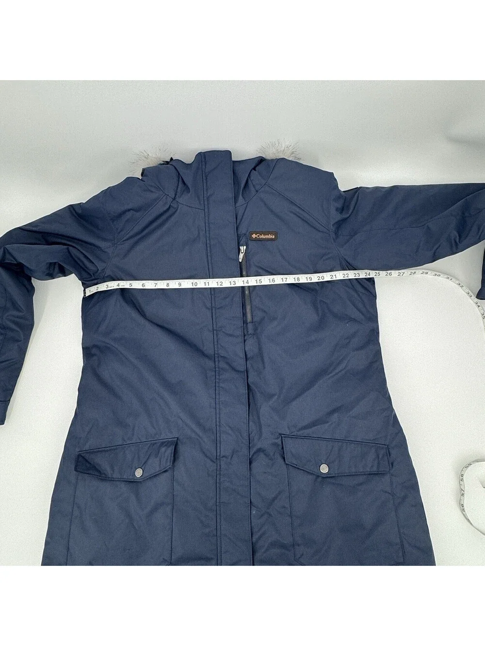 Columbia Suttle Mountain Long Insulated Jacket Dark Nocturnal Blue Women's XXL